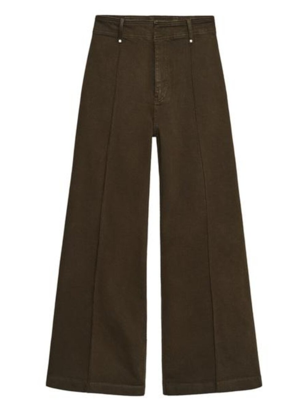 Zara ZW Collection High Waist Wide Leg Jeans Brown Size 27 US 4
